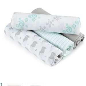 Aden + Anais muslin swaddles